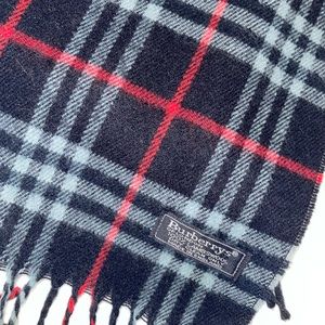 Authentic Nova Check Burberrys Lambs Wool Scarf